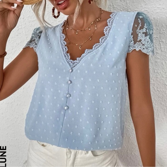 SHEIN Tops - SHEIN mesh blouse